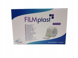 Przylepiec plaster z folii Filmplast 2,5cmx5m 12sz